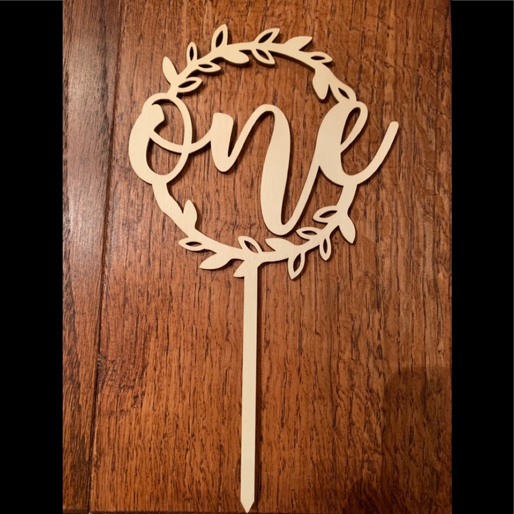 First birthday cake topper